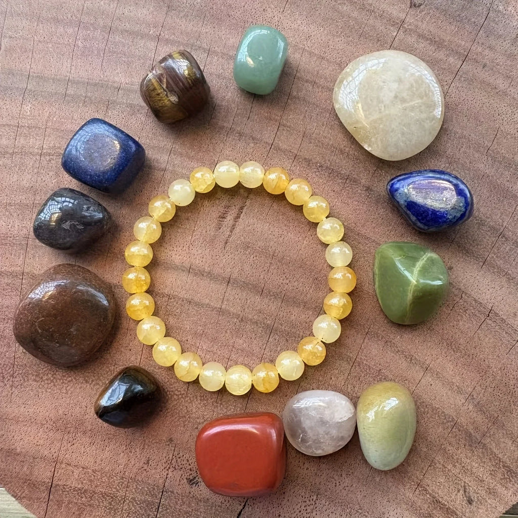 Vintage Bracelet Stone Beads To Attract Abundance Wealth Prosperity Unisex Spiritual Jewelry Gift for Men Women Oasis Select