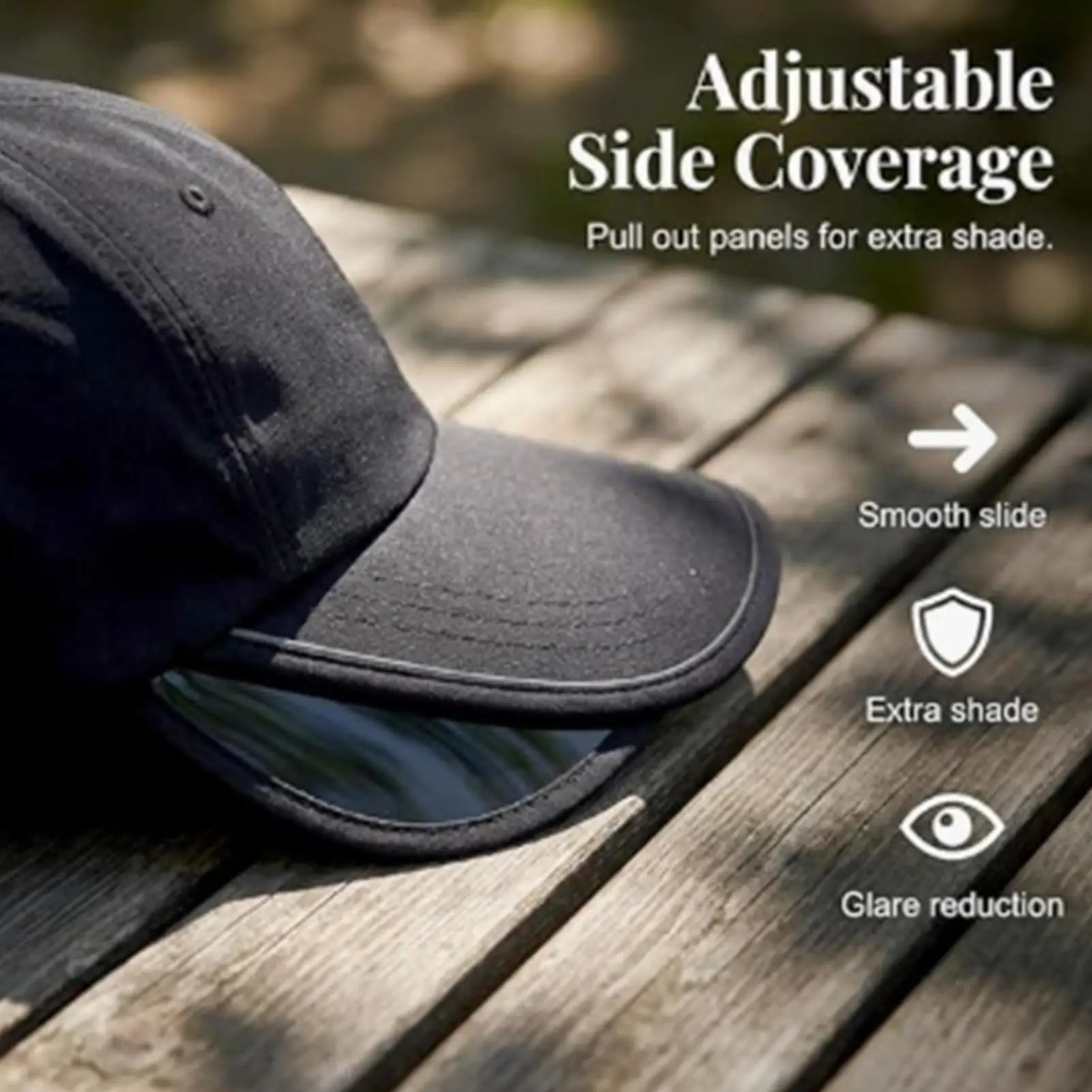 Sunscreen Hats Widened Brim Summer Sun Hat Outdoor Big Brim Cap Breathable Fishing Hat Retractable Sunshade UV protection Oasis Select