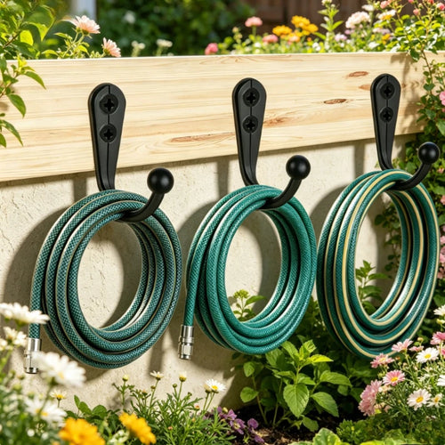 10/20/50 Set Heavy Duty Alloy Wall Hooks with Screws, Metal Coat Hook for Garden Garage Storage, Wall Mounted for Tools Hangers Oasis Select