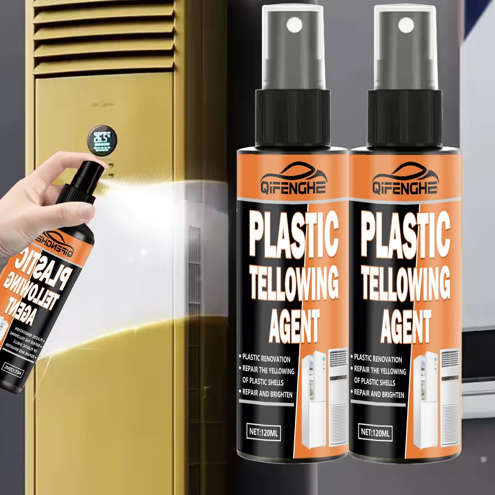 Plastic Refurbishing Agent: Eliminates Yellowing/Oxidation/Scratches, For AC & Car Headlights, Restores Clear Shine Oasis Select