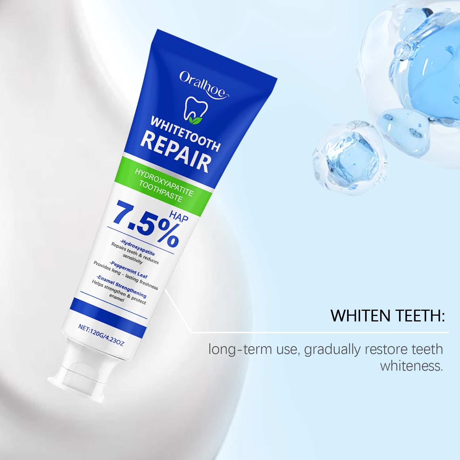 Repair Hydroxyapatite Toothpaste Remove Bad Breath Plaque Stain Deep Cleaning Stains Brightening Teeth Toothpaste Oasis Select