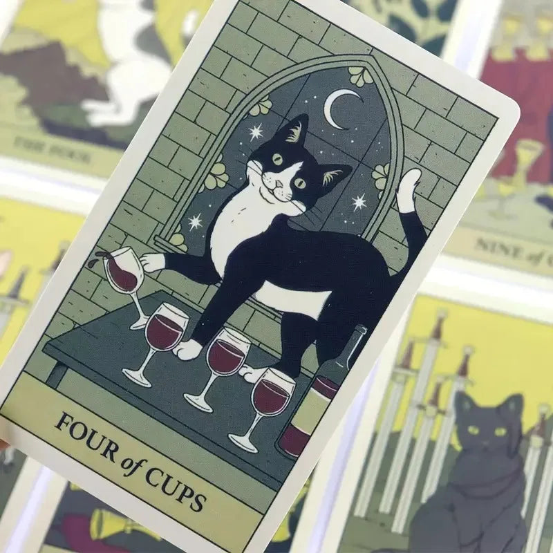Cats Rule The Earth Tarot Deck, Fortune Telling Tarot Card Games For Fun, Family Party Entertainment Game Cards Oasis Select