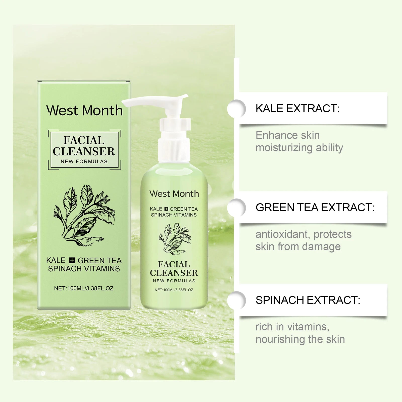 Remove Dirt Cleanser Anti Acne Oil Control Cleansing Pores Reducing Blackhead Brightening Soothing Purifying Foaming Facial Wash Oasis Select
