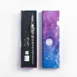 Starry Sky Glass Pen Set Signature Pen Crystal Student Dip Pen Glass Dip Pen Stationery Gift Pen Oasis Select 4