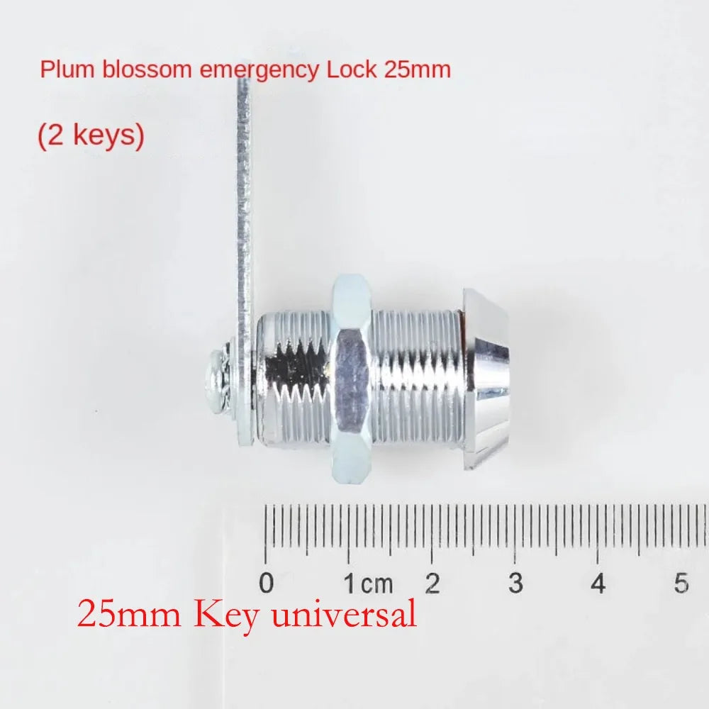 Safe Deposit Box Locks with 2 Keys Power Distribution Box File Metal Cabinet Mechanical Tongue Lock Mailbox Plum Blossom Key Oasis Select 25mm Key universal