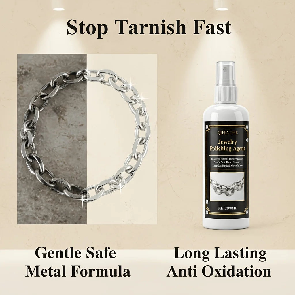 Jewelry Polishing Spray – Tarnish Remover for Gold & Silver Jewelry Cleaning Spray Oasis Select
