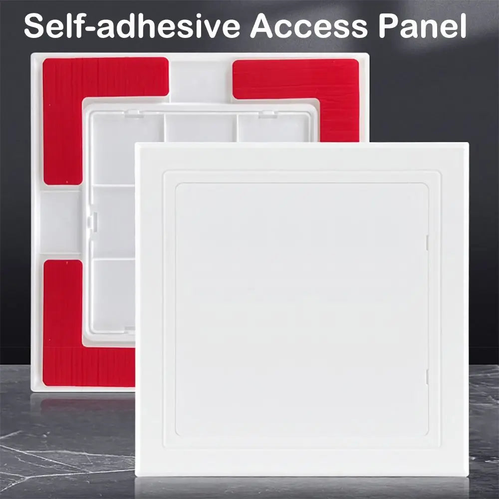 Door Latch Self-adhesive Access Panel Door Plastic White Inspection Hole Removable Wall Access Doors Doors Wall Ceiling Oasis Select