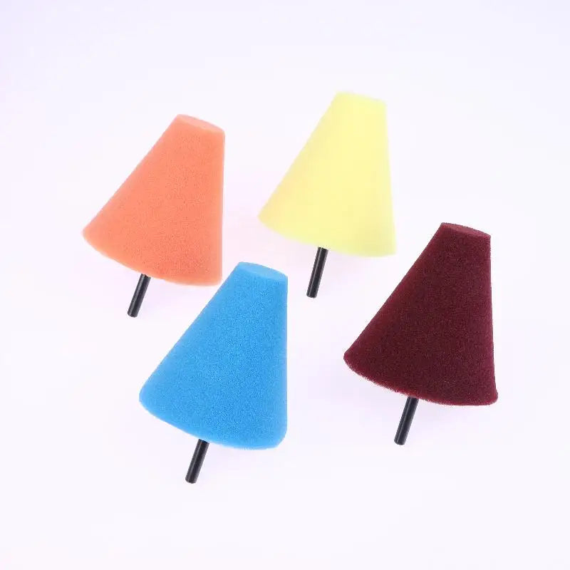 Automobile Hub Polishing Sponge with 2 Grinding Heads, Ideal for Metals, Plastic, Conical Shaped Wheels Oasis Select