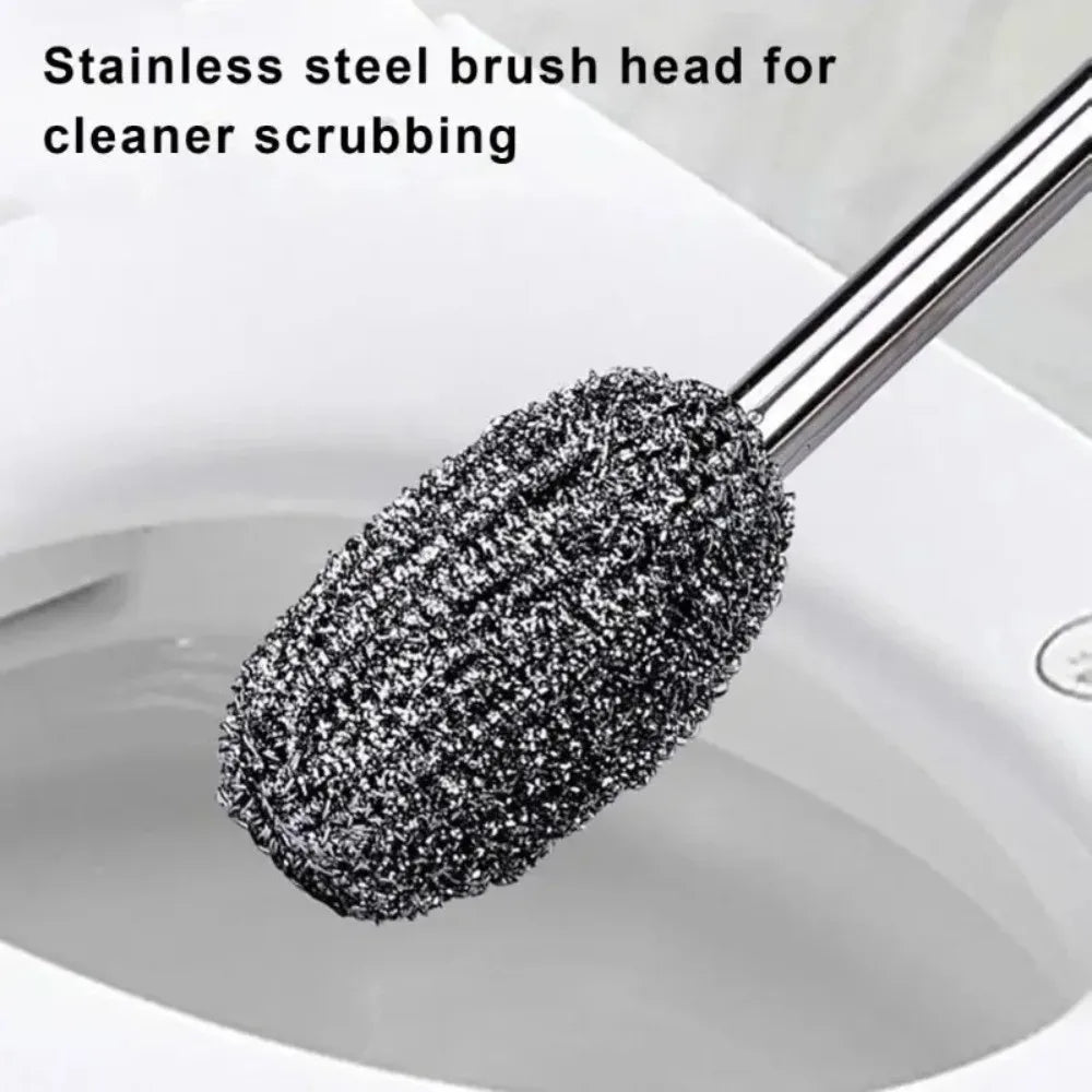 New Portable Steel Wool Cleaning Brush No Shedding Durable Toilet Brushss Multi-functional Cleaning Tool Oasis Select