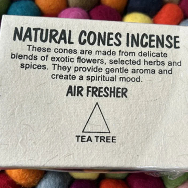 Handmade LotusCone Incense Premium SandalwoodPagoda Aromatherapy for Yoga/Meditation,Natural Home Fragrance Spiritual Cleansing Oasis Select tea tree