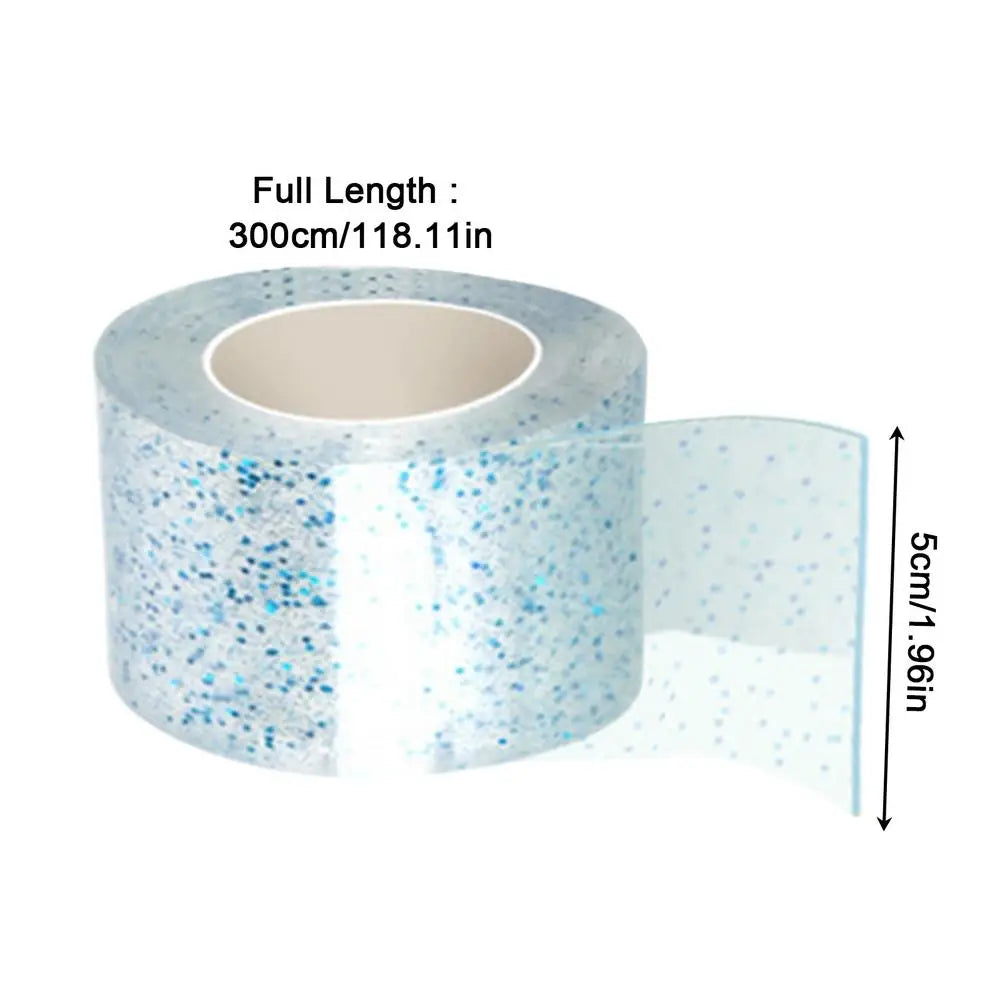 Adhesive Blowable Bubble Tapes Diy Craft Making Pinch Bubbles Colorful Glitter Double-Sided High Sticky Nano Bubble Tape Oasis Select Blue
