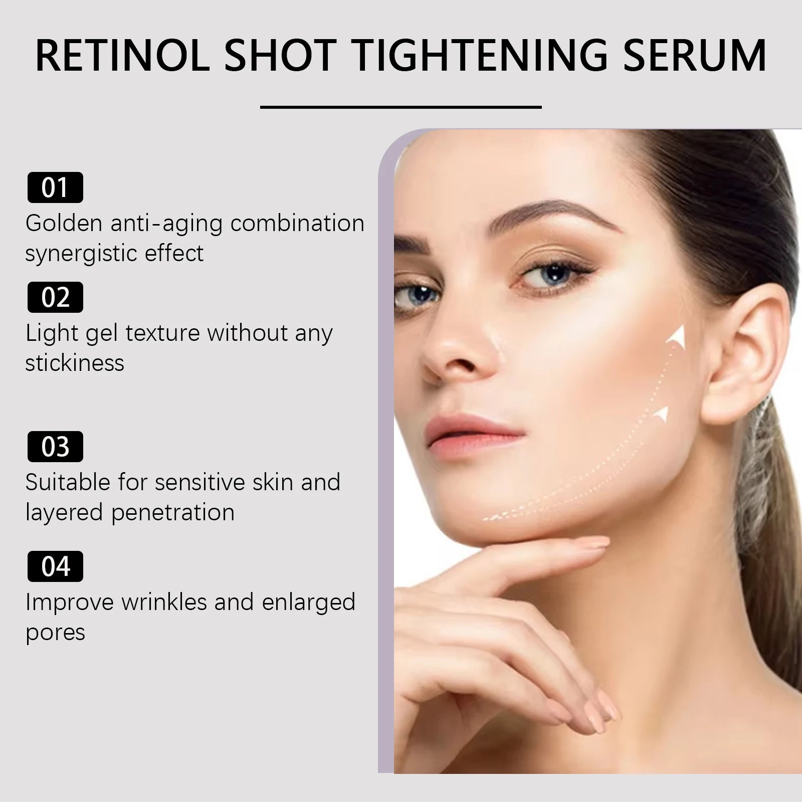 Retinol Firming Serum Anti-Wrinkle Shrink Pores Reduce Redness Sensitivity Brighten Skin Relieve Dryness Nourishing Face Essence Oasis Select