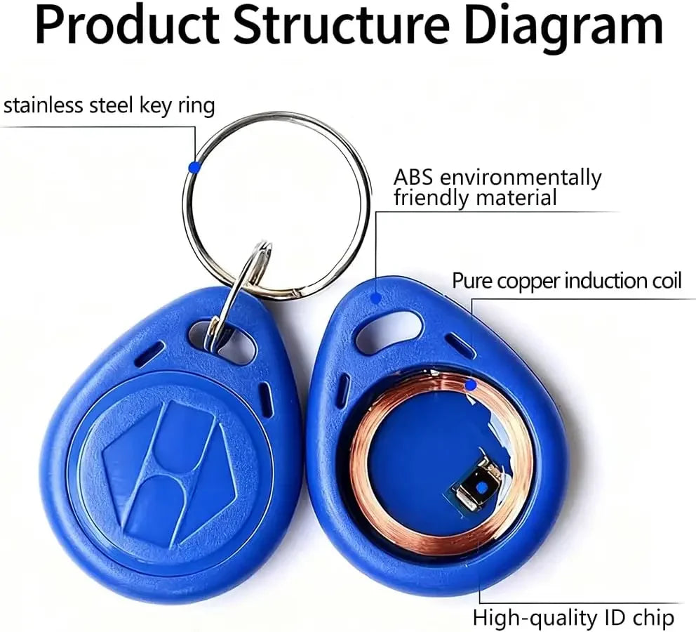 10/50/100pcs T5577 Rewritable 125KHz RFID Key Fob Copy Writable Rewrite Duplicate RFID Tag Proximity Token Keyfobs Can Copy Card Oasis Select