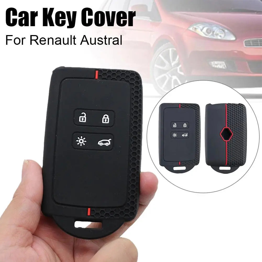 Silicone Car Key Cover For Renault Captur Koleos Kadjar Arkana Megane Dacia Duster Sandero Stepway Smart Remote Control Fob Cas Oasis Select