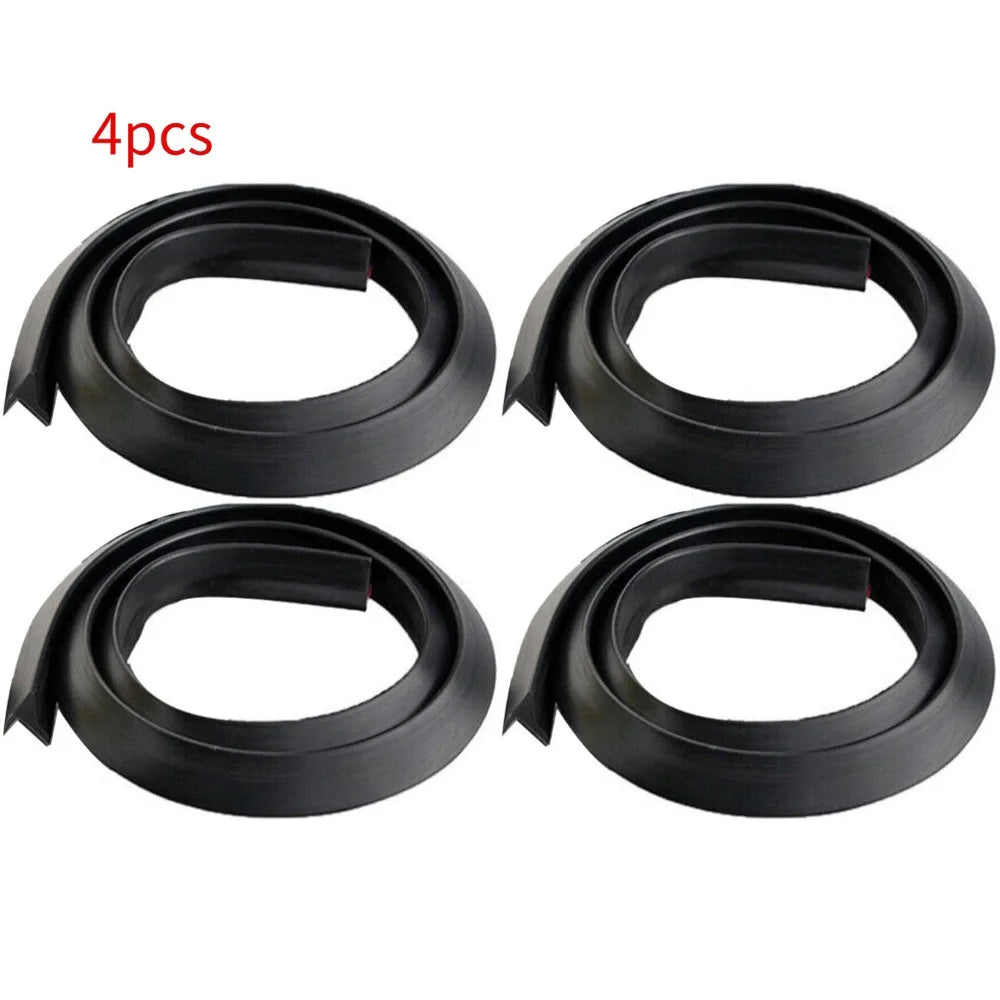 Car Splash Guard Fender Flare Extension Wheel Eyebrow Moulding Trim Wheel Arch Strip Extenders Trim Strip Stick out Edge SUV Oasis Select 4pcs