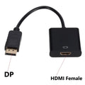 DP to HDMI-compatible Cable Adapter r DP Male to HDMI Female HDMI-Compatible Cable Converter Video Audio for PC Projector HDTV Oasis Select DP to HDMI