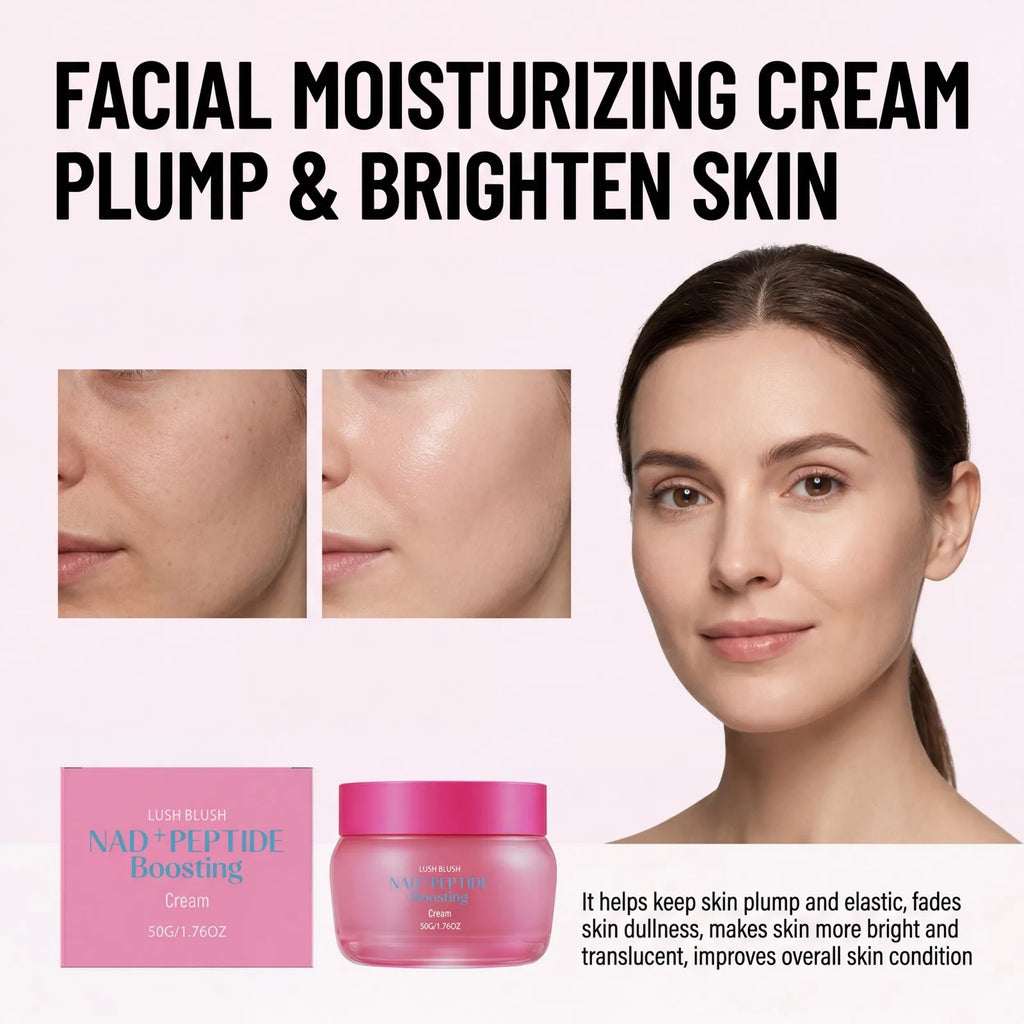 50g NAD+ Peptide Cream Face Moisturizer Firming Lifting Smooths Fine Lines Hydrating Brightening Skin Barrier Glowing Skin Oasis Select