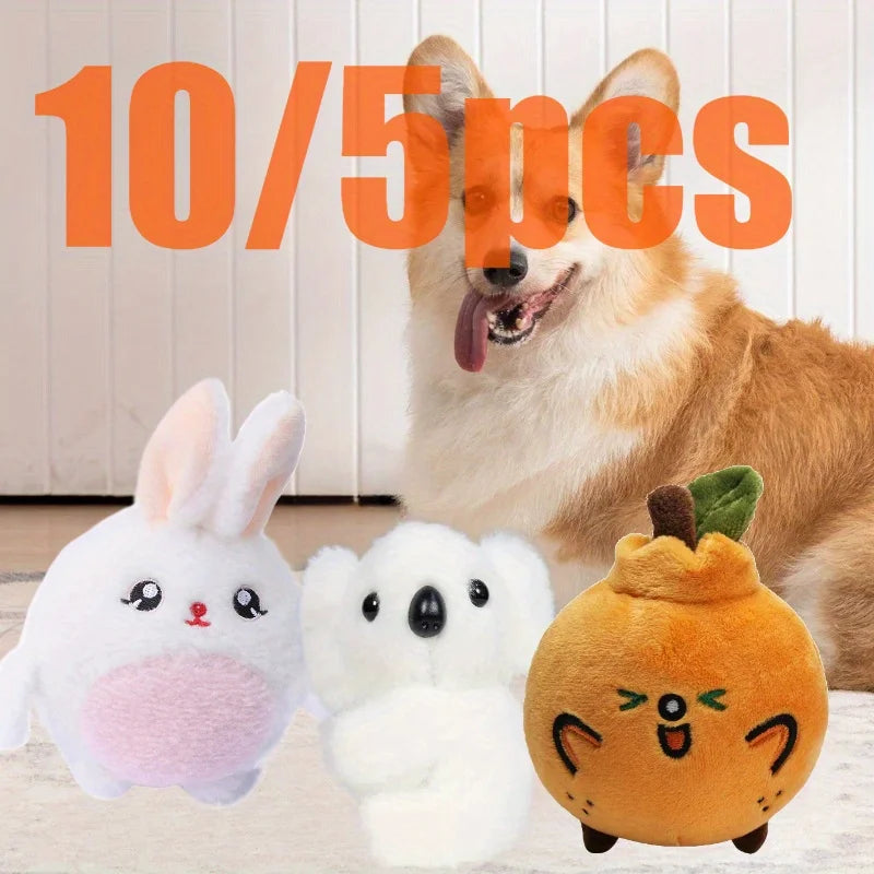 5/10pcs Pet Dog Toy Molar Teeth Cleaning Set Cotton Rope Bite-resistant Puppy Sound Toy Oasis Select