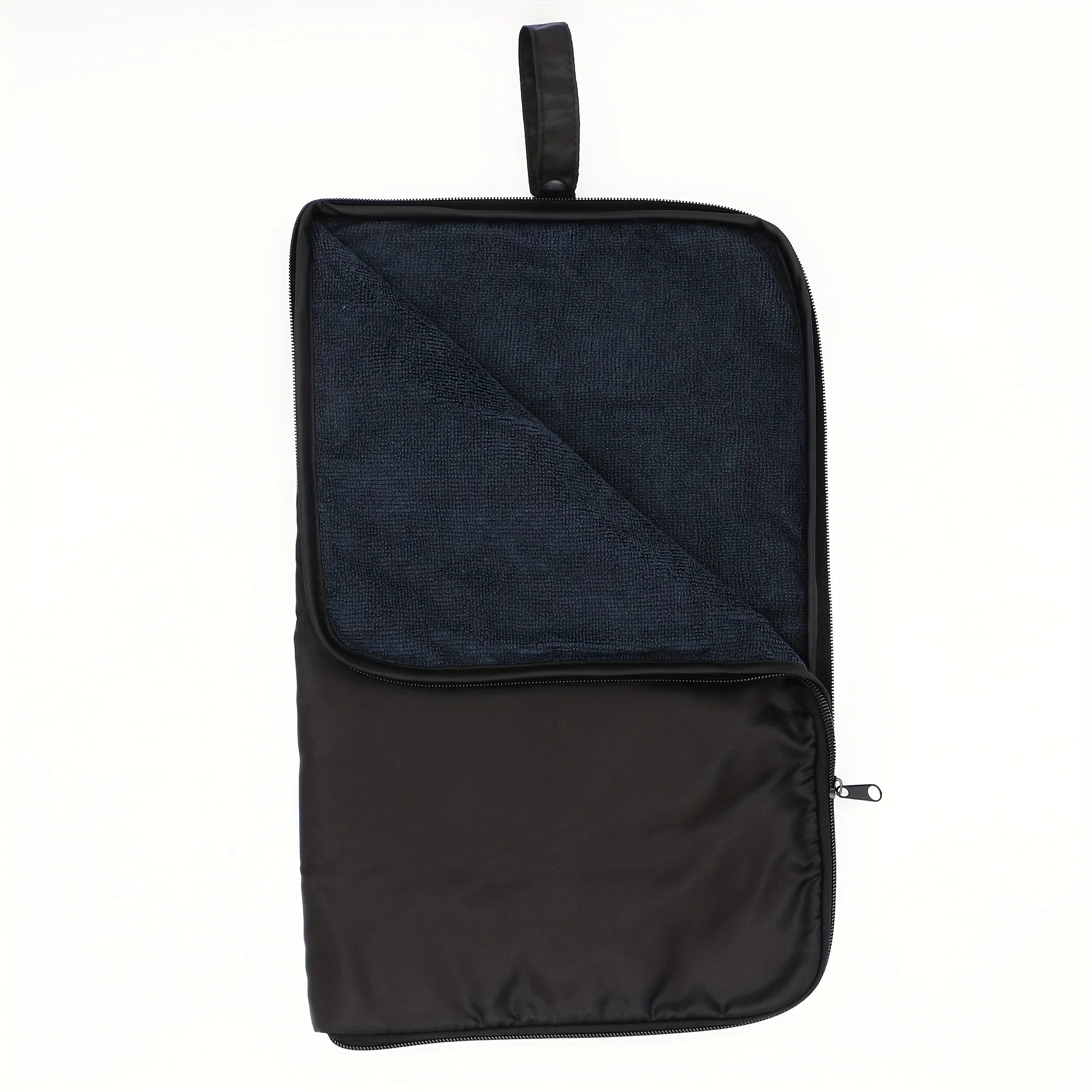 Waterproof Zipper Swimsuit Bag, Portable Beach Pool Storage Pouch Oasis Select black