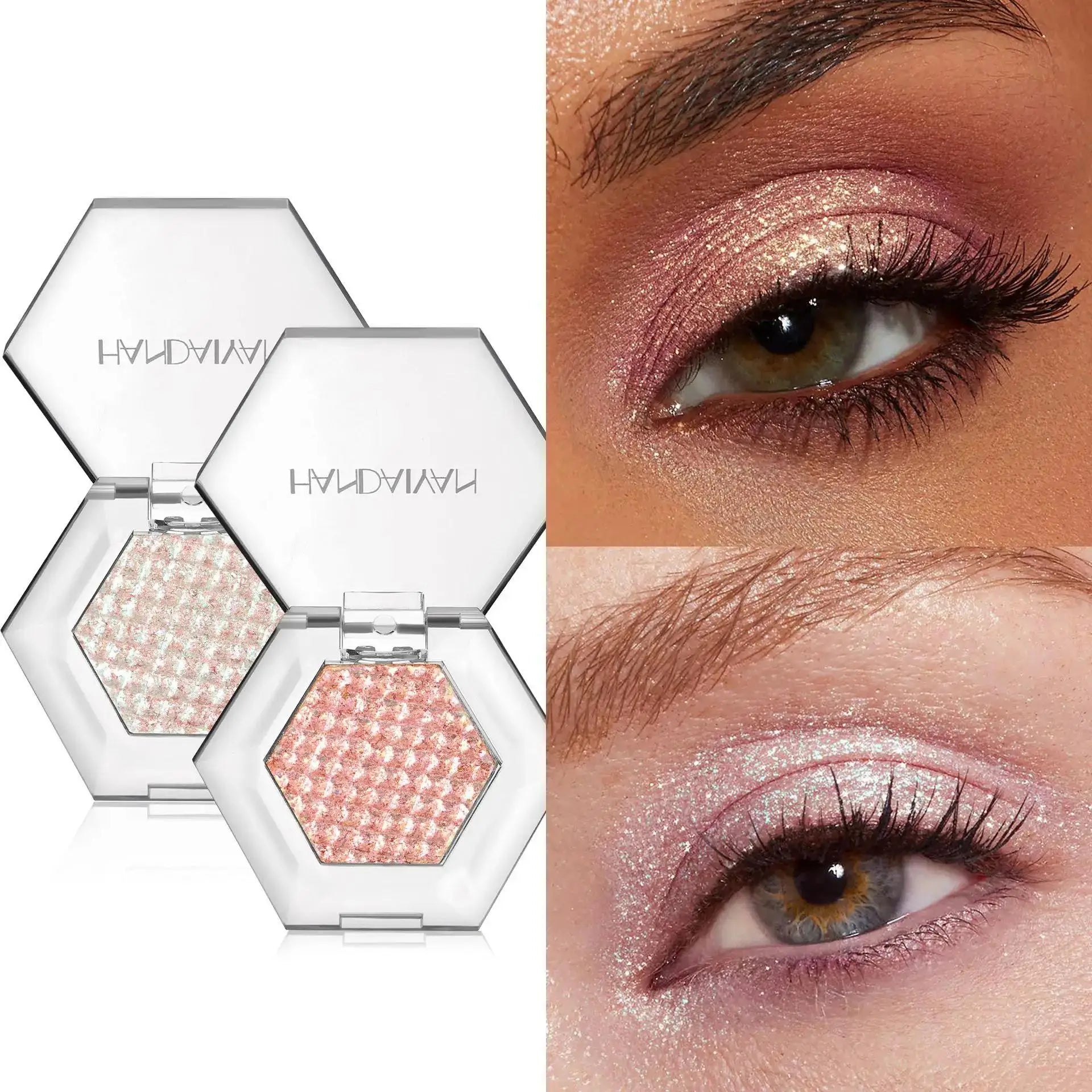 Handaiyan Holographic Glitter Eyeshadow – Chameleon Shimmer Palette