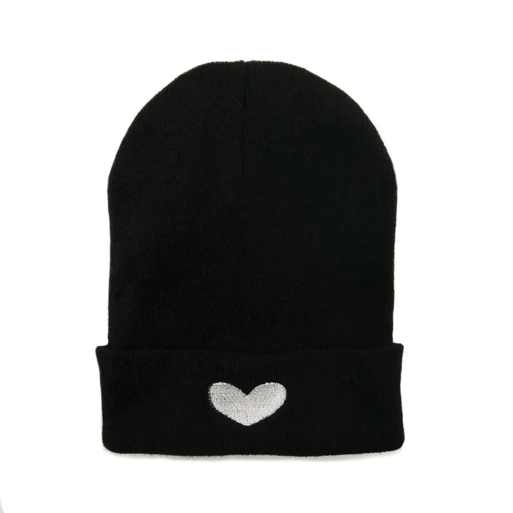 Alphabet Skull Wings Embroidered Hat Cold Hat Guapi Hat Love Embroidered Pure Acrylic Hat Trendy Brand Oasis Select 19 One size fits all