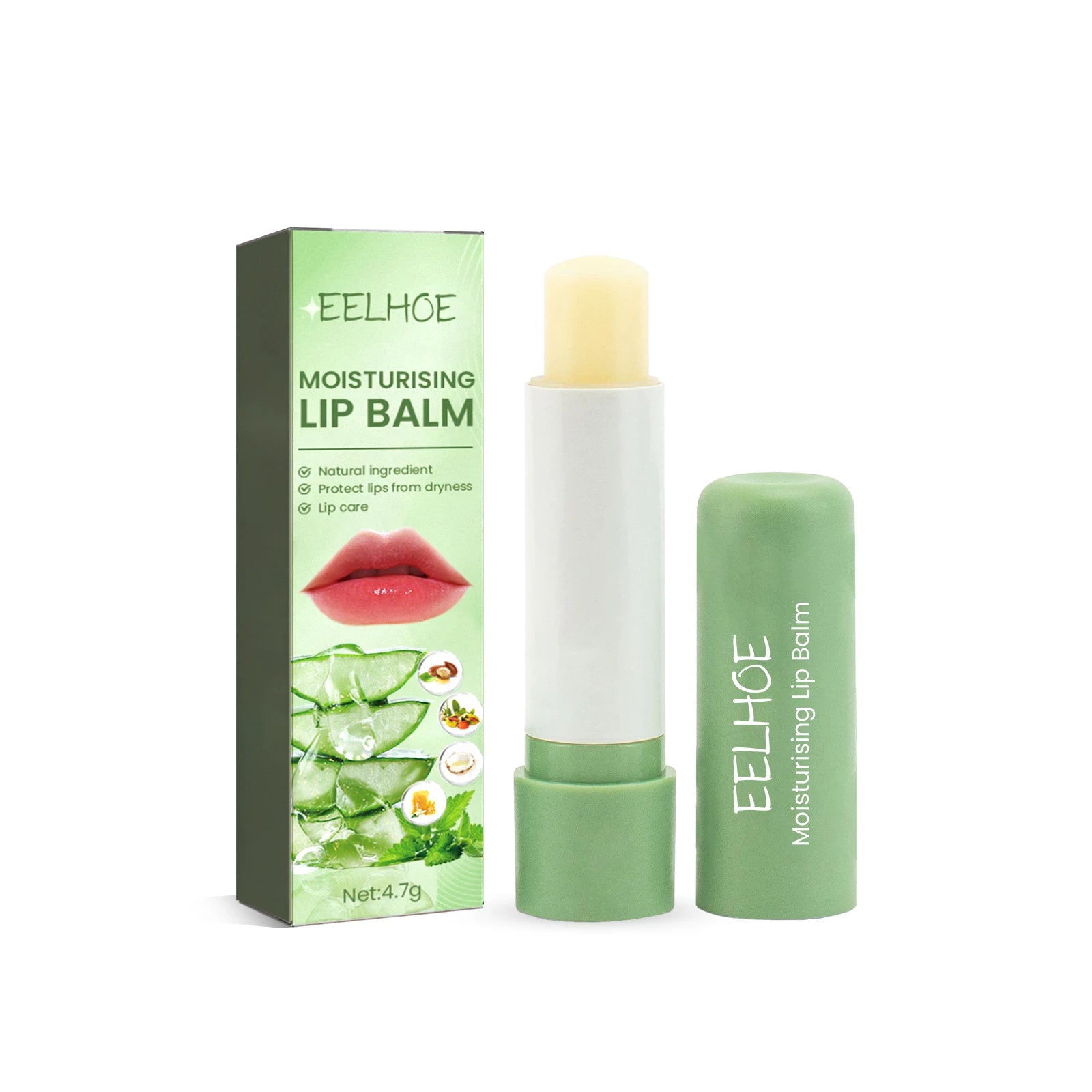 Aloe Lip Balm Fade Lip Lines Refreshing Hydrating Anti Cracking Repair Nourishing Lipstick Moisturizing Lips Balm Lip Care Oasis Select 1Pcs