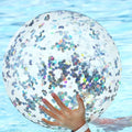 Inflatable Sequin Beach Ball – Pool Party Summer Fun Accessory