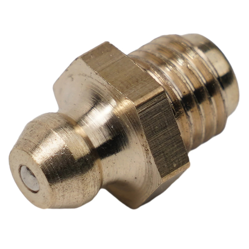 5Pcs Brass Straight Hydraulic Grease Fitting Accessories M8X1mm Thread Grease Fitting Nipple ﻿Car Filling Tools Oasis Select
