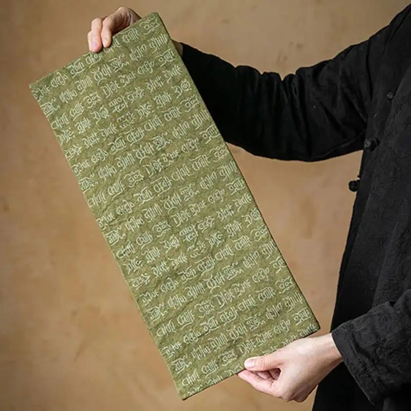 Zen Style Tie-dye Ancient Seal Script Tea Mat Dry Bubble Waterproof Mat Tea Mat Table Tea Table Tea Oasis Select