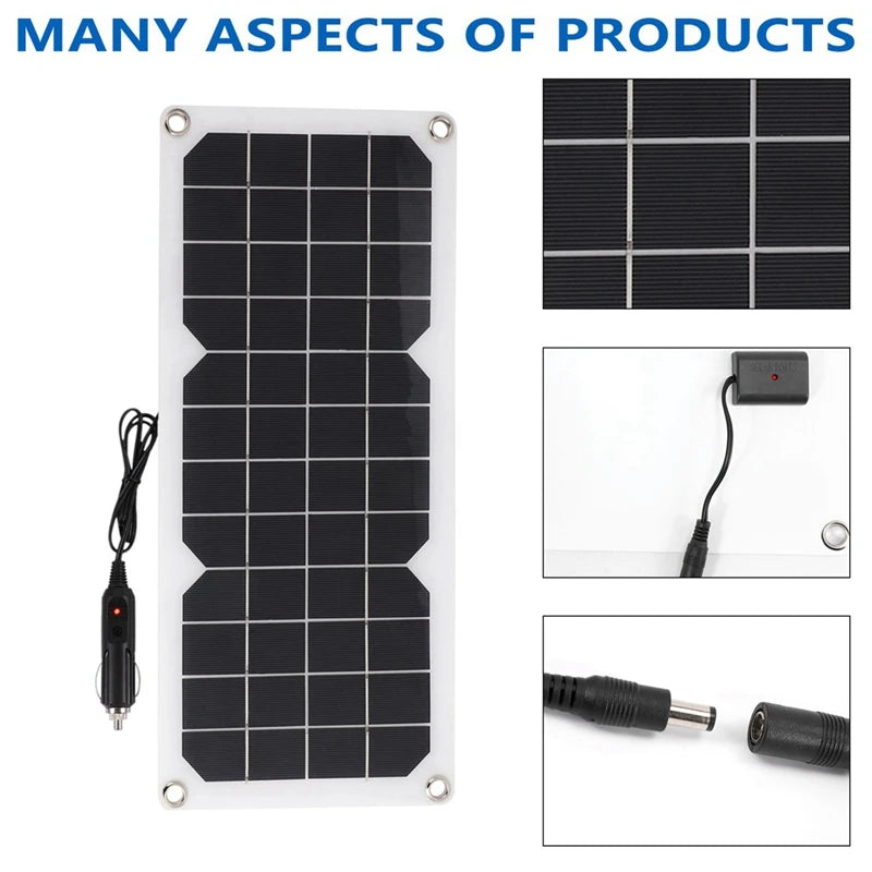 12V 30W Solar Panel Car Van Boat Caravan Trickle Portable Battery Charger Solar Charging Panel Durable Oasis Select