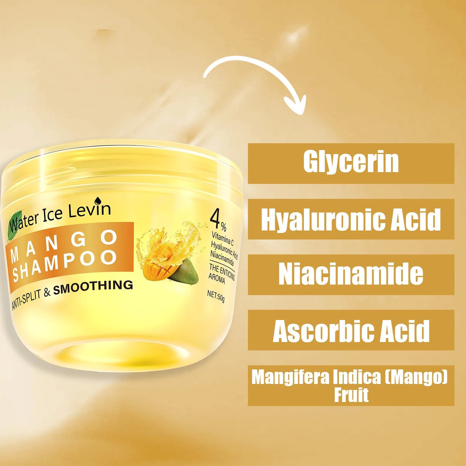 Mango Hyaluronic Acid Shampoo – Frizz Control & Moisture Moisturizing Shampoo Oasis Select