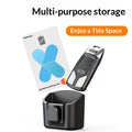 Car Key Storage Box Storage Box for Vehicle Supplies Dashboard Central Control Console Highspeed Toll Card Storage Box Card Slot Oasis Select Black