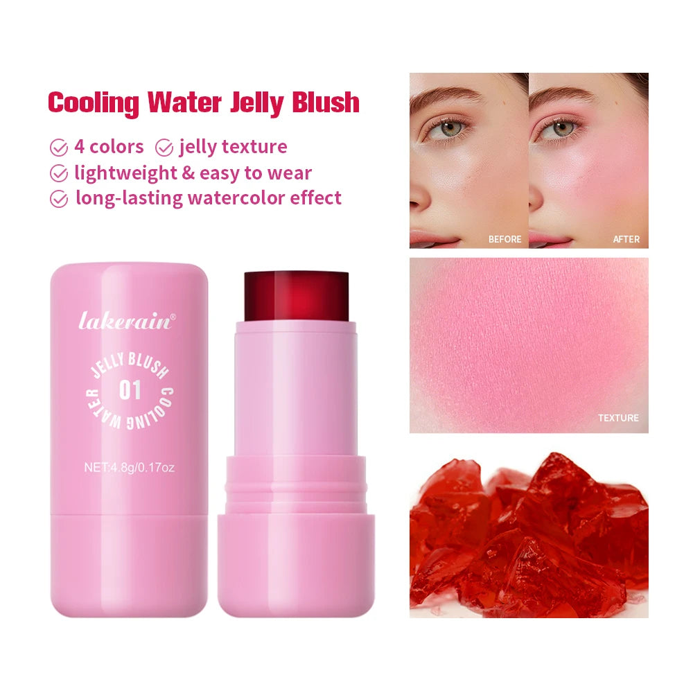 Water Jelly Blush Stick – 4 Shades, Matte & Luminous Finish