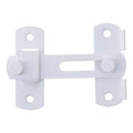 Easy to Use White Door Latch Stainless Steel 4 Inch Locking Latch Hasp Bending Lock Barn Door Oasis Select Default Title