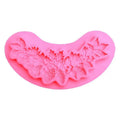 Christmas Silicone Mold Pinecone Fondant Cake Decoration Silicone Mold Hand Made Decorating Leaves Chocolate Candy Kitchenware Oasis Select Pink