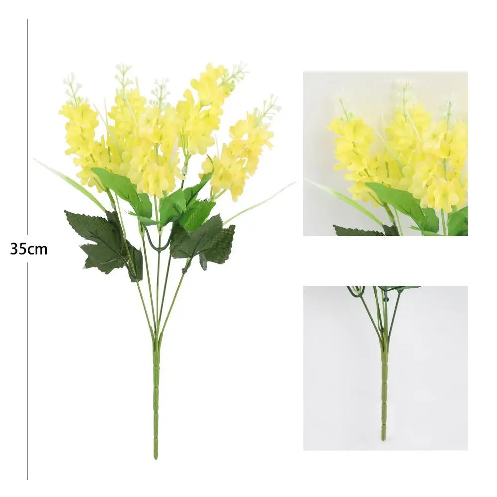 Fashion 35cm Artificial Flower Hyacinth Simulation Flower Arrangement Wisteria Bouquet Home Decoration Oasis Select
