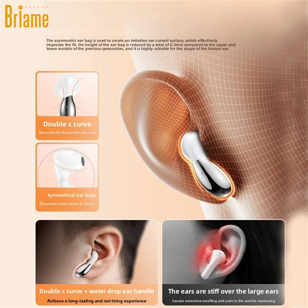 Briame Egg-Shaped Wireless Bluetooth Earphones Portable Hands-Free Headset for Music Calls Mini Fashiion Headphone Game Headset Oasis Select