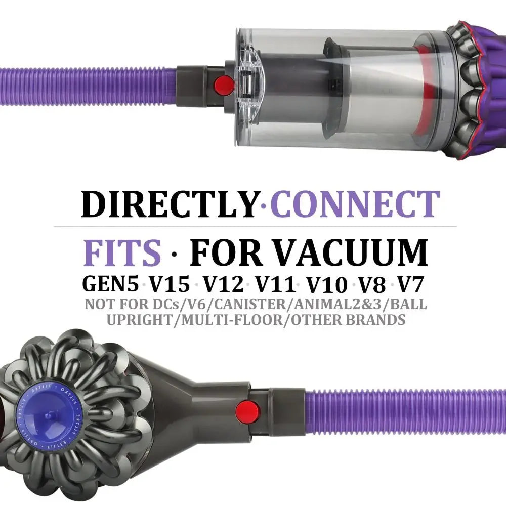 Crevice Tool Dryer Vent Lint Vacuum Attachments Lint Removal Tool Dryer Vent Cleaner Kit for Dyson V7 V8 V10 V11 V12 V15 Oasis Select