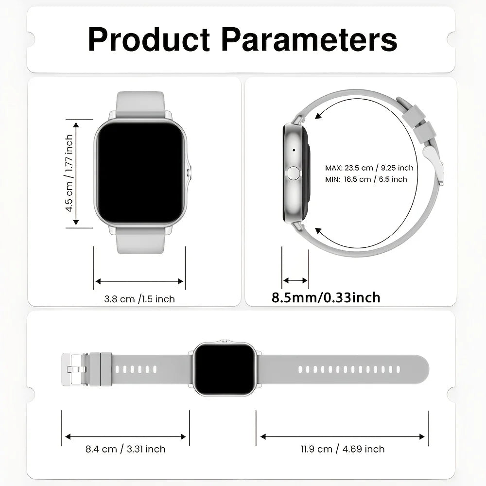 ERUN Smartwatch 1.83" Touch Screen – Calls, Sleep & Activity
