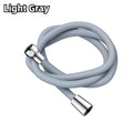 1.5/2M Bathroom Silicone Shower Tube Bend Arbitrarily Hose Explosion Proof Anti-winding Shower Hose Bathroom Faucet Accessories Oasis Select Light Grey 2M