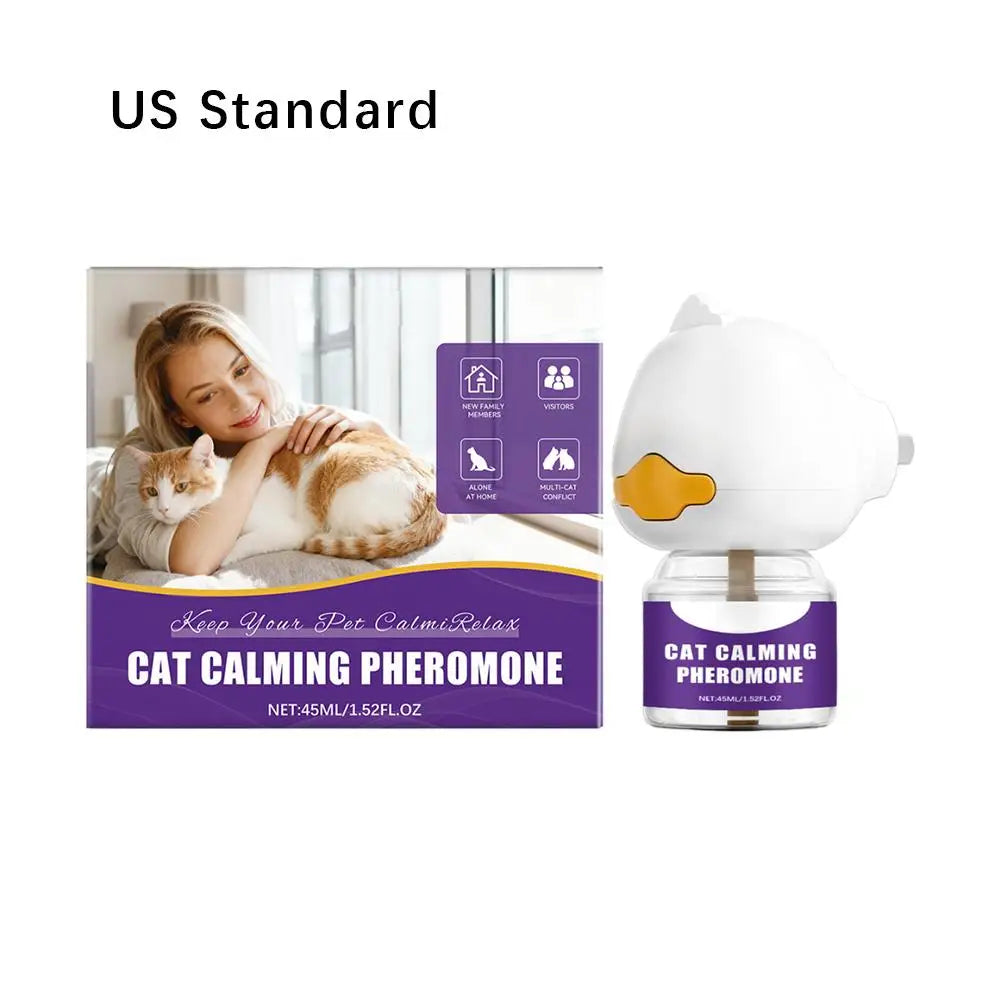 45ML Pheromone Diffuser for Cats, Pet Emotional Soothing Calming Effectively Relieves Anxiety Stress Reduce Scratching Device Oasis Select 1pcs