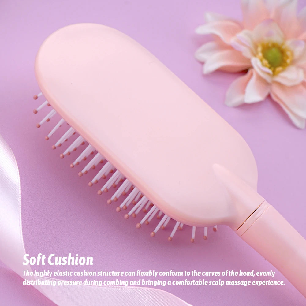 Mini Air Cushion Detangling Hairbrush – Anti-Static Massage Comb Hair Detangling Brush Oasis Select