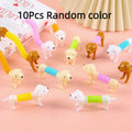10pcs Fun and Creative Decompression Stretchable Dog Versatile Design Puppy Sausage Dog Stress Relief Toy Stretchable Oasis Select 10Pcs Random color