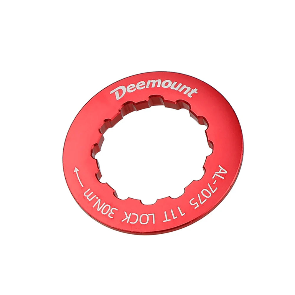 1pc Mountain Bike Cassette Lock Ring 8-11 Speed Anodized Aluminum Alloy Flywheel Locking Cover Bicycle Freewheels Accessories Oasis Select Red