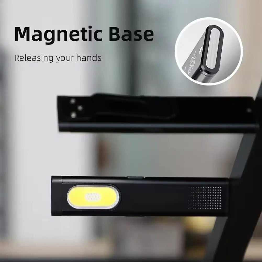 Mini USB-C Rechargeable Keychain Flashlight – 600 Lm COB LED