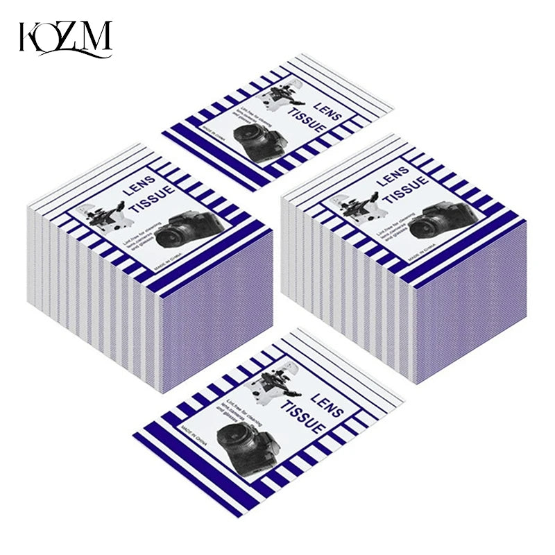 50-Pack Optical Lens Cleaning Paper 10×15cm – Camera & Microscope