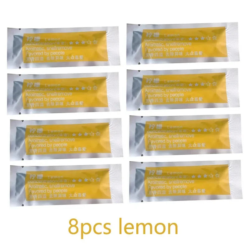 4/5/8pcs Air Freshener Smell Car Vent Perfume Flavoring Auto Interior Car Perfumes Styling Remove Odors Aroma Car Accessories Oasis Select Lemon-8pcs