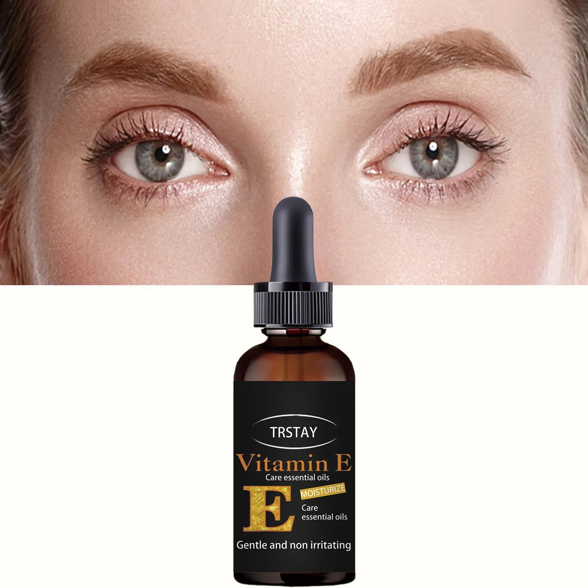 Eye essence, vitamin E, essence, fade wrinkles, dark circles, brighten skin, eye care essence Oasis Select