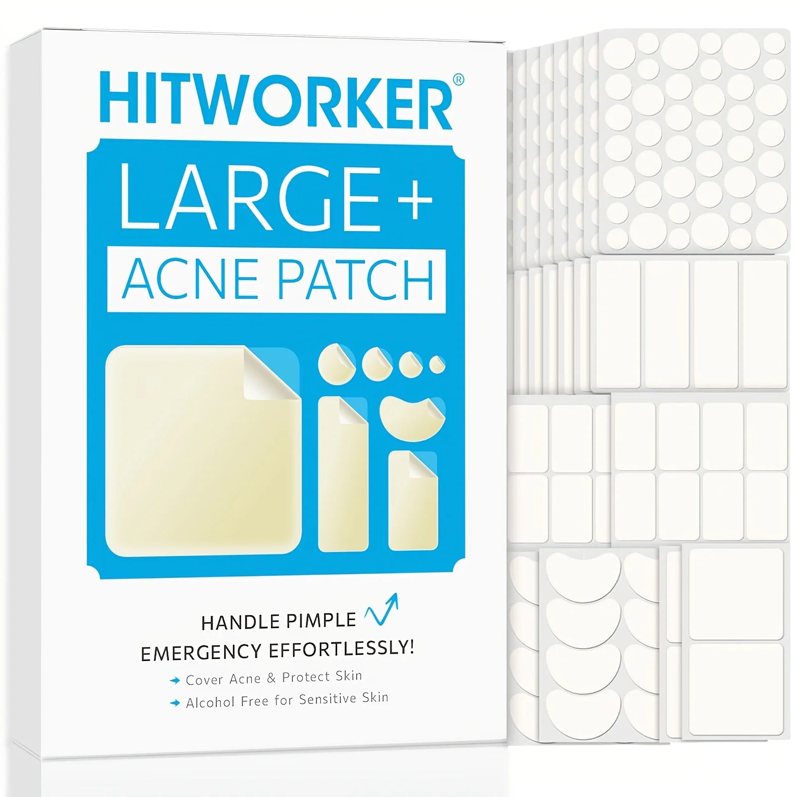 400 acne patches hydrogel coating, suitable for all kinds of light skin, daily use&photo props, facial acne patches, creative sk Oasis Select 400pcs
