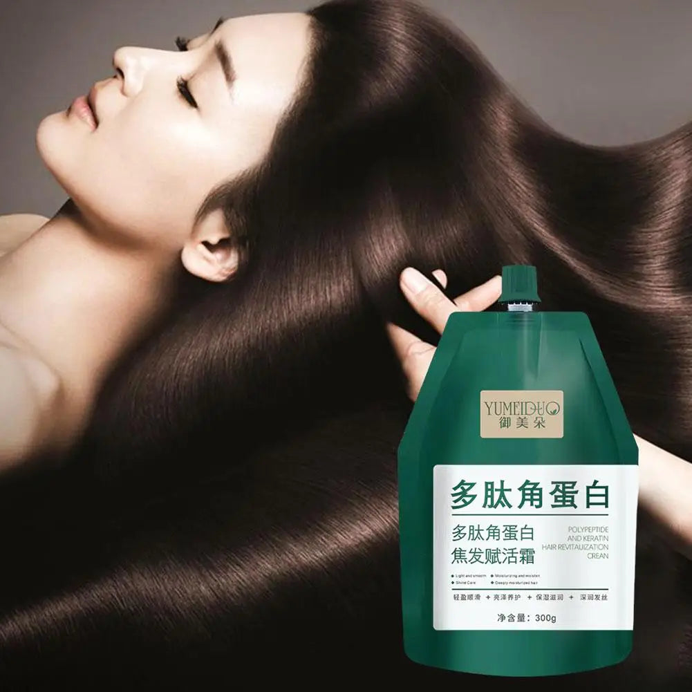300g Polypeptide Keratin Deep Conditioner Hair Mask Keratin Hair Restoring Cream Dry Damaged Hair Treatment Burnt Hair Restoring Oasis Select